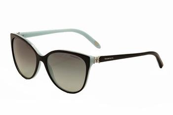 Tiffany & Co Women's 4089B 4089/B 8055/3C Black/Blue Cateye