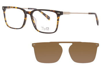 TLG Thin Light Glasses NUCP052 Eyeglasses Frame Men's Full Rim w/Clip-on