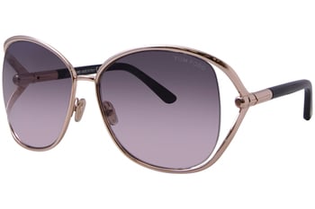 Tom Ford Sunglasses Clark TF823 28U Shiny Rose Gold-Transp