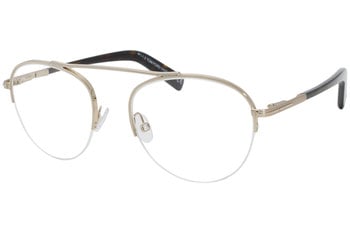 Tom Ford TF5451 012 Eyeglasses Men s Silver Black Half Rim Optical