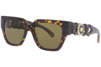 サングラス VERSACE Woman Sunglasses Brown 0VE4402 108/13 Versace VE4402 108/13 Sunglasses Women's Havana/Brown