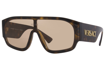 Versace 4439 GB1/87 Sunglasses Black/Dark Grey Shield 133-33