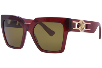 Versace VE4458 543073 Sunglasses Women's Bordeaux/Dark Brown