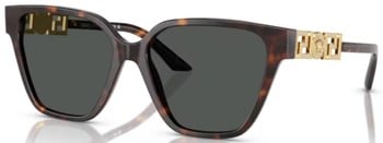 サングラス VERSACE Woman Sunglasses Brown 0VE4471B 108/87 Versace VE4471B 108/87 Sunglasses Women's Havana/Dark Grey