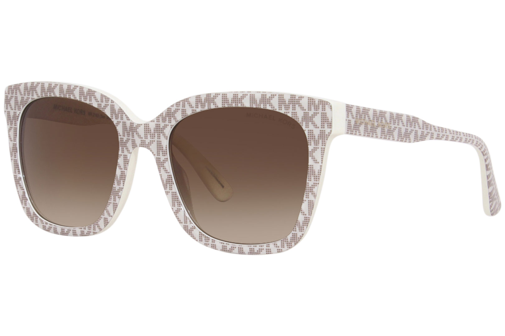 Michael Kors San Marino MK2163 310313 Sunglasses Women's White/Brown  52-19-140 