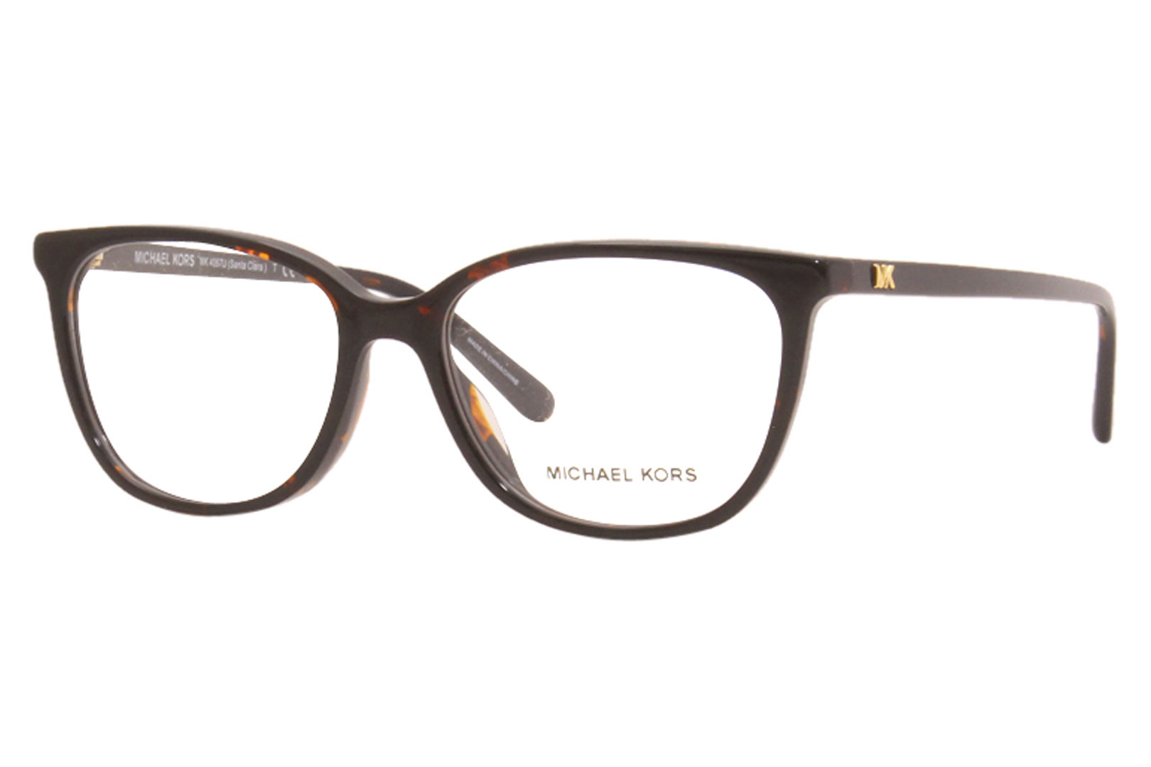 Michael Kors Eyeglasses Women's Santa-Clara MK4067U 3781 Dark Tortoise/Gold  53mm 