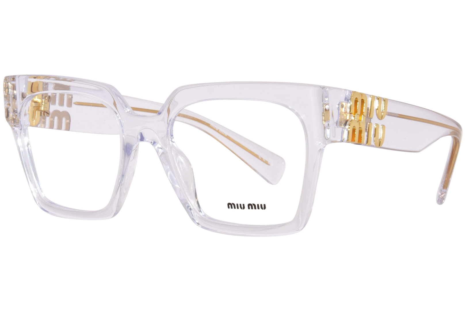 Miu Miu MU-04UV 2AZ1O1 Eyeglasses Women's Crystal Full Rim