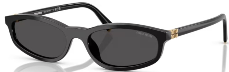 Miu Miu MU A06SF 16K08Z Sunglasses Women's Black/Dark Grey