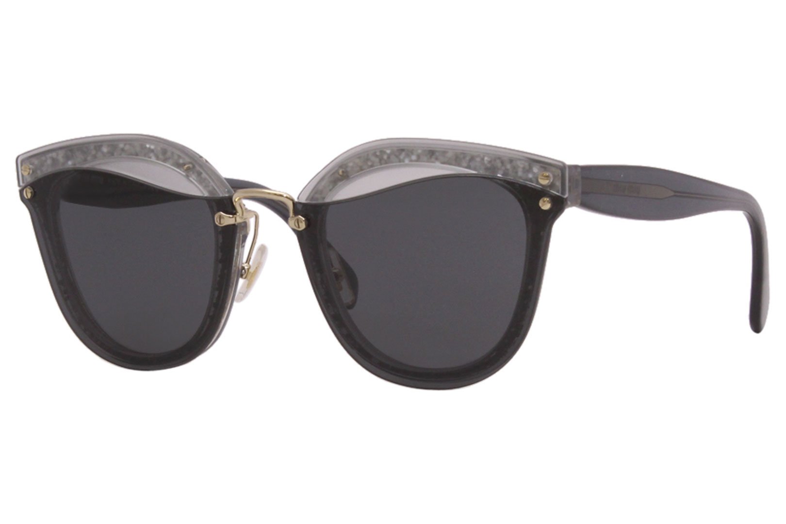 Miu Miu Sunglasses Women's SMU-03T UES-5S0 Transparent Grey