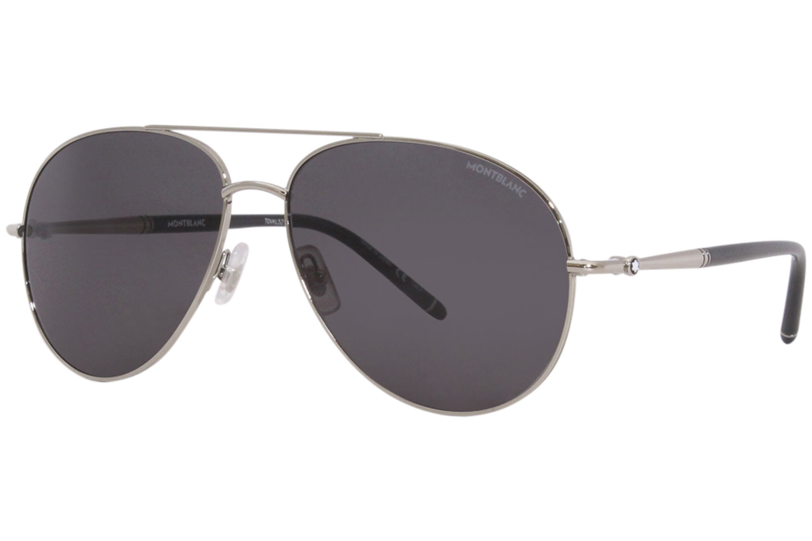 Mont Blanc Sunglasses Men's MB0068S 003 Silver 61-15-145 | EyeSpecs.com