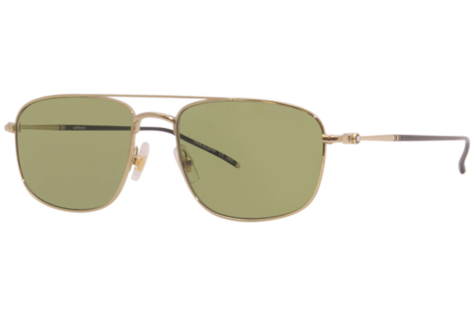 Mont Blanc Sunglasses Men's MB0127S 003 Gold/Green 56-18-145mm