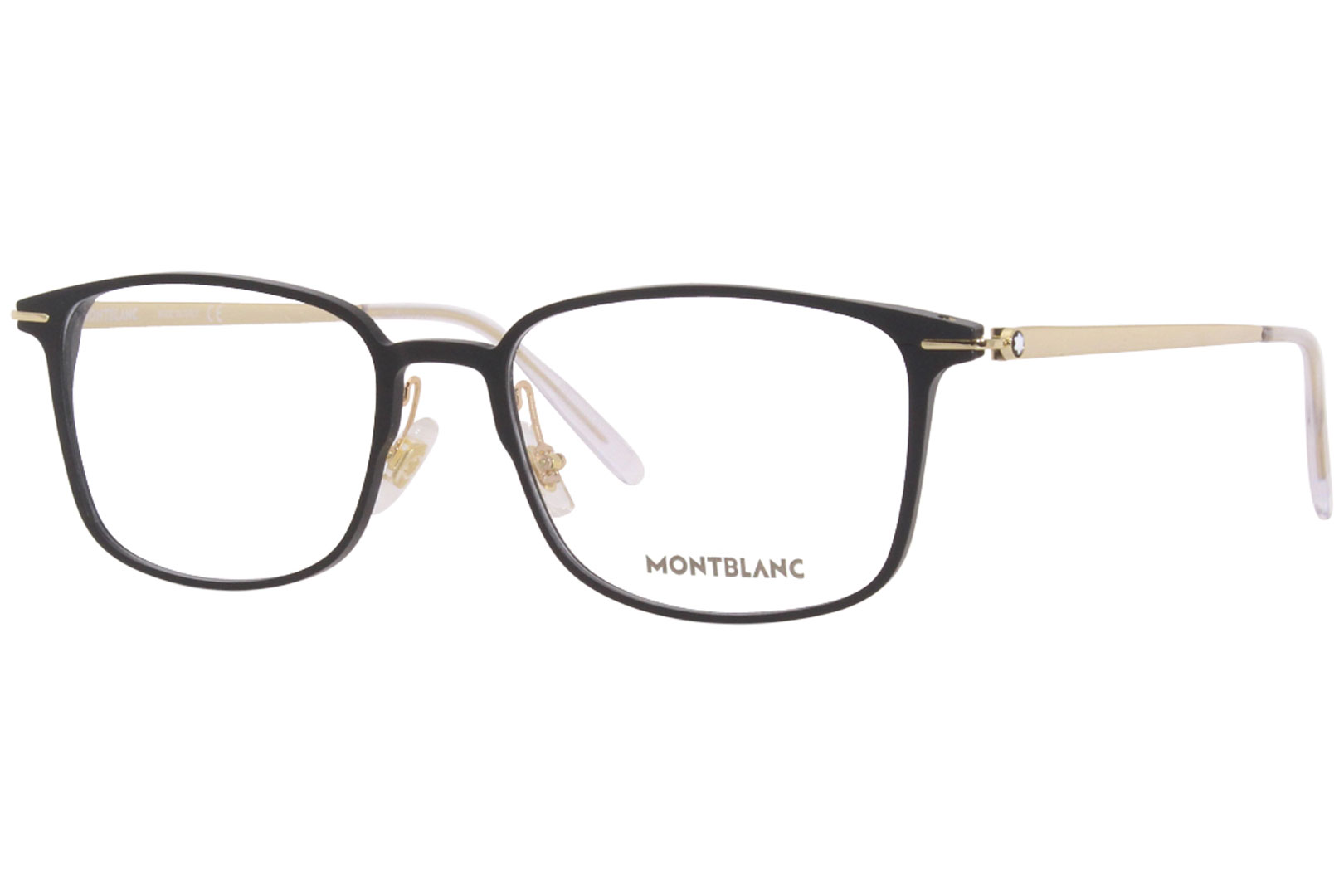 Mont Blanc MB0196OK Eyeglasses Men's Full Rim Rectangle Shape ...