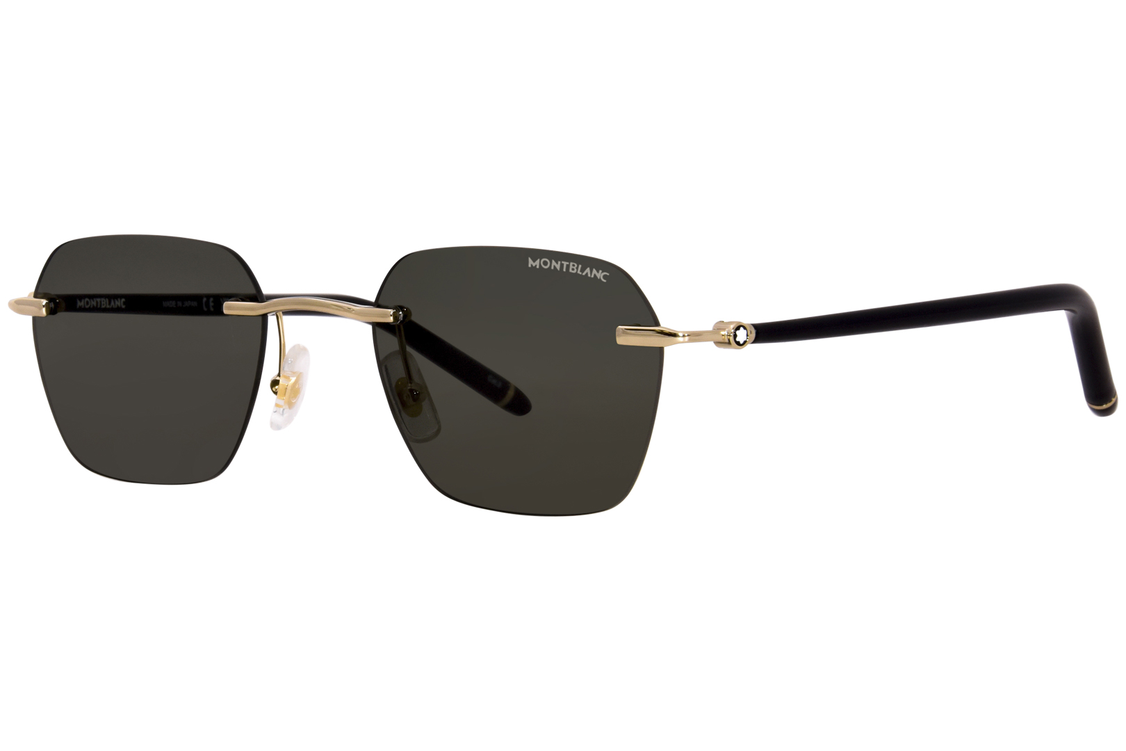 Mont Blanc MB0270S 001 Sunglasses Men's Gold/Black/Grey