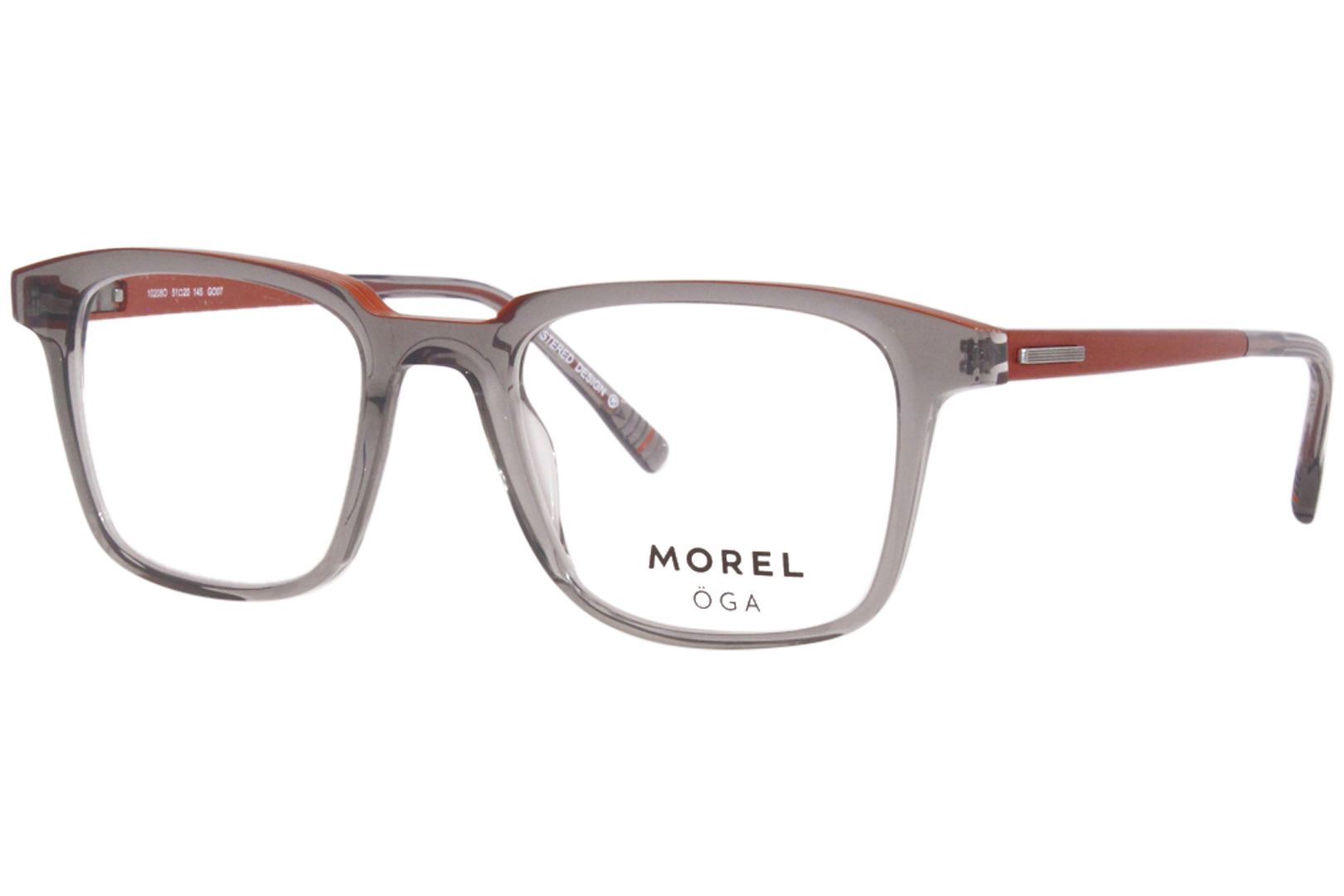 Morel 10208O GO07 Eyeglasses Men's Transparent Grey/Orange