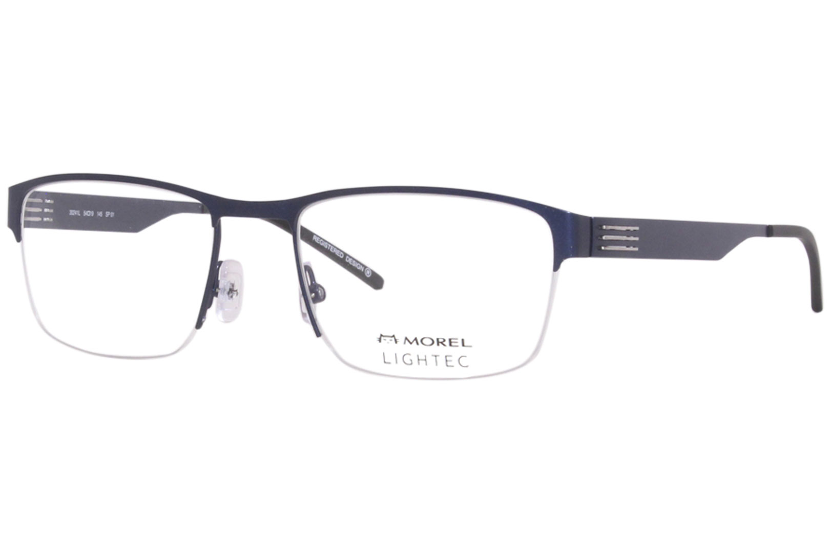 Morel Eyeglasses Frame Men's Lightec 30241L SP01 Navy 54-19-145 ...