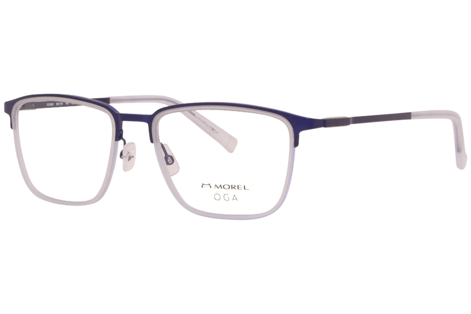 Morel OGA Eyeglasses Men's 10124O BG07 Blue/White 56-19-140