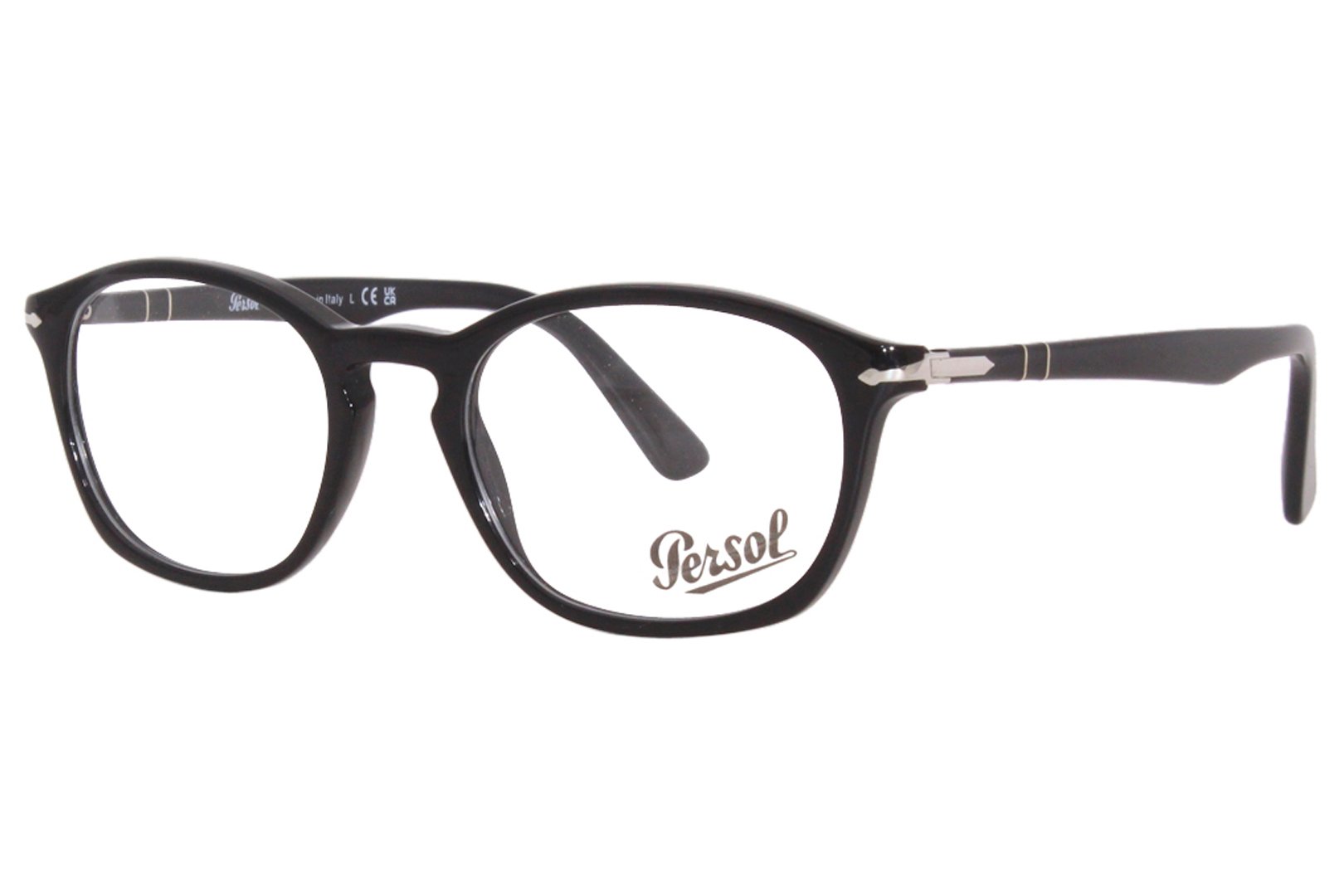 Persol 3303/V 95 Eyeglasses Black Full Rim Pillow Shape 53