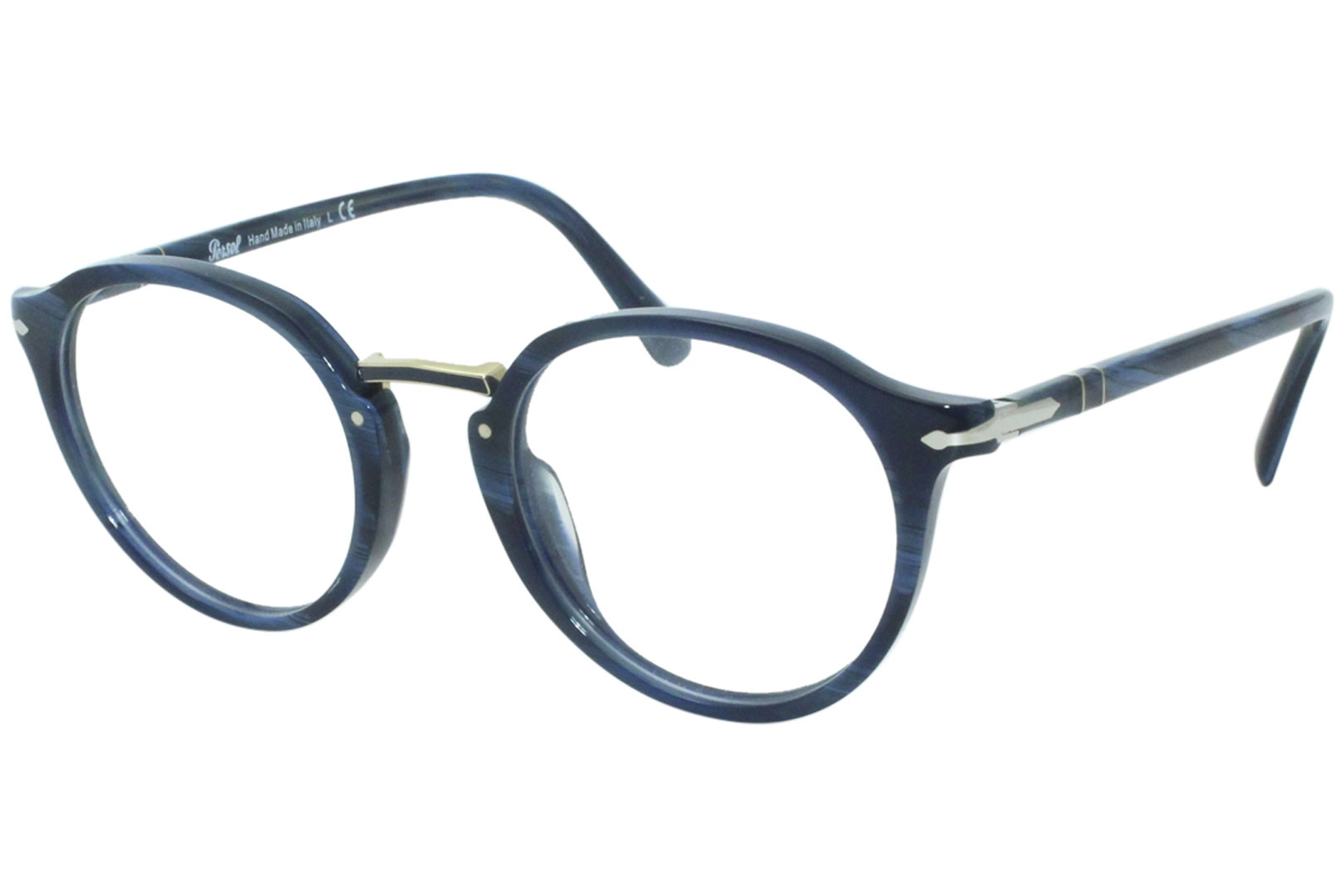 Persol PO3185V 1111 Eyeglasses Men's Striped Blue/Gunmetal Optical ...