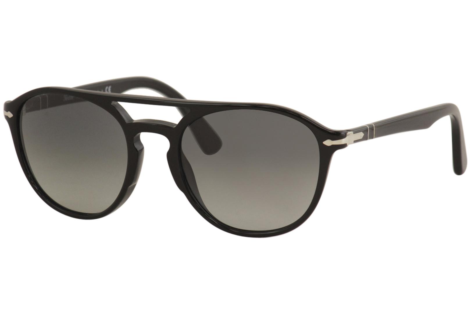 Persol PO3170S 9015 31 Sunglasses Men s Havana Green Lenses Oval
