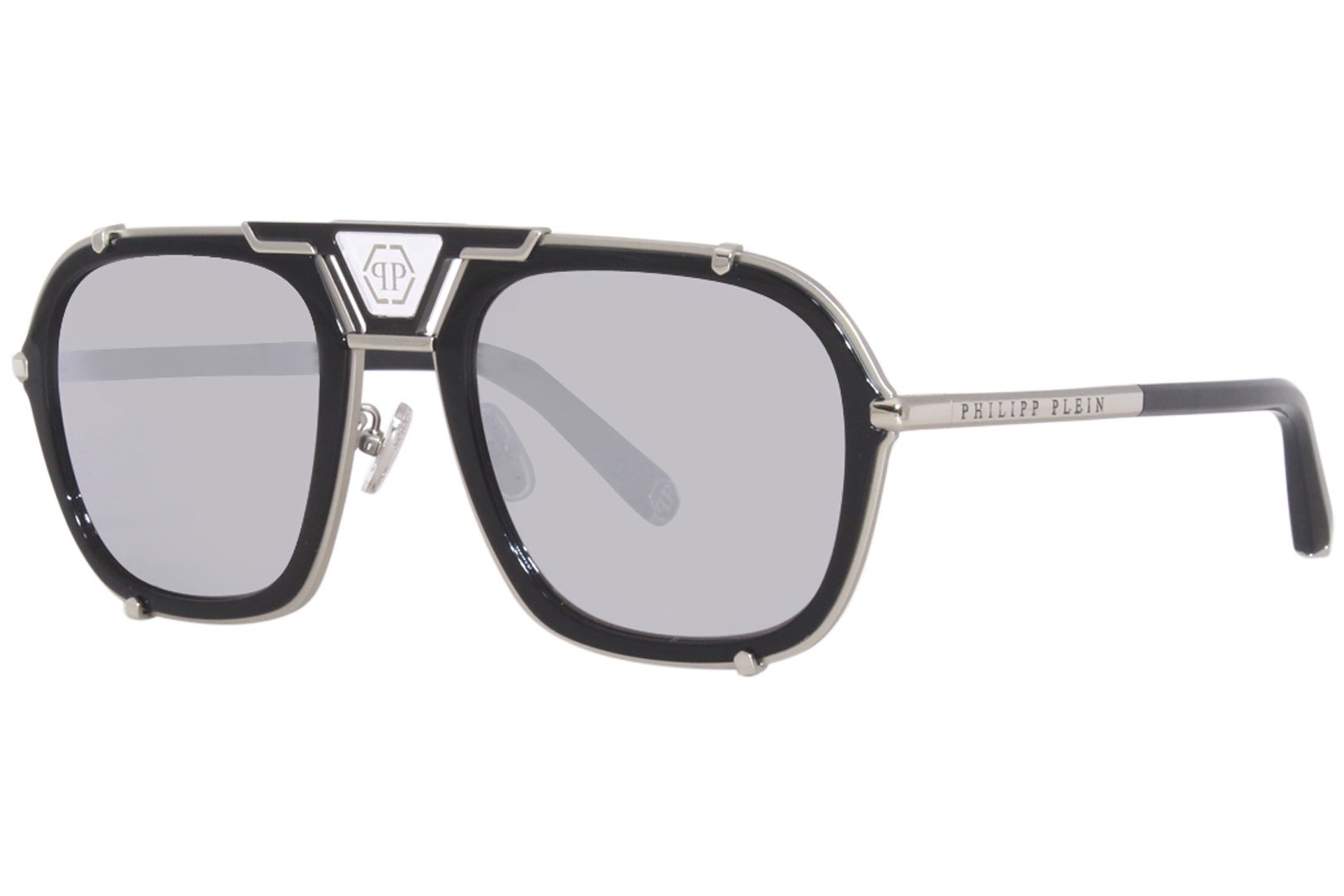 Philipp Plein Brave-Shade SPP005M Sunglasses Men's Rectangle Shape