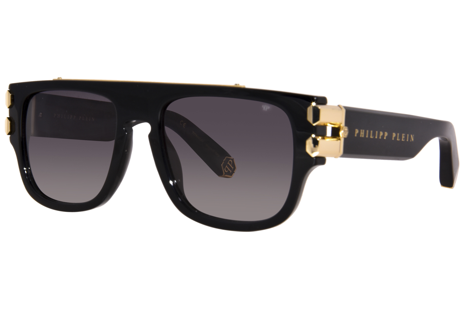 Philipp Plein Sunglasses SPP 077 V 523x Palladium at Amazon