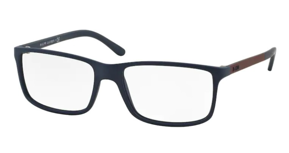 Polo Ralph Lauren PH2126 5506 Eyeglasses Men's Matte Navy Blue Full Rim ...