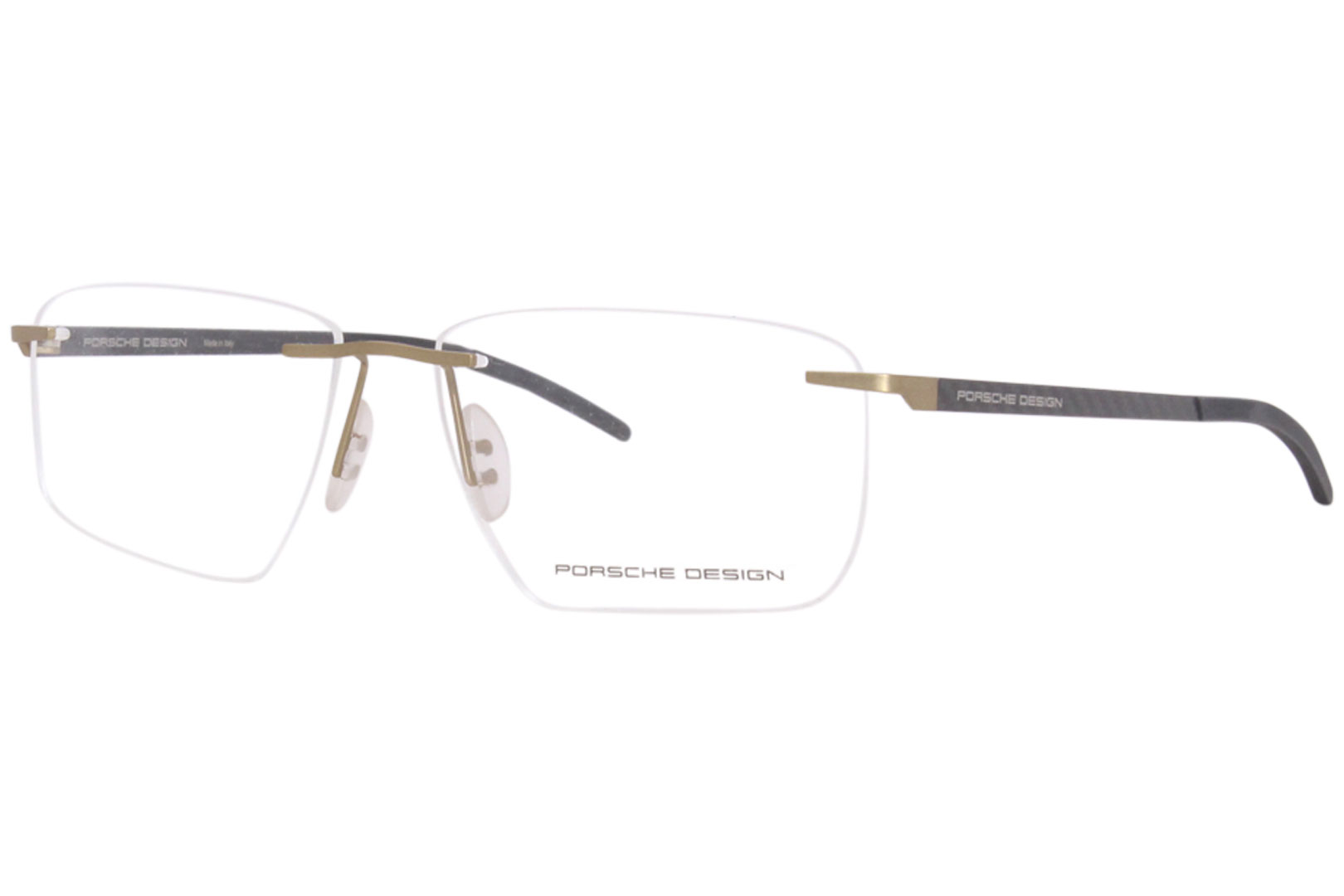 Porsche Design P8341-B Eyeglasses Men's Gold/Grey Rimless 54-15-140 ...