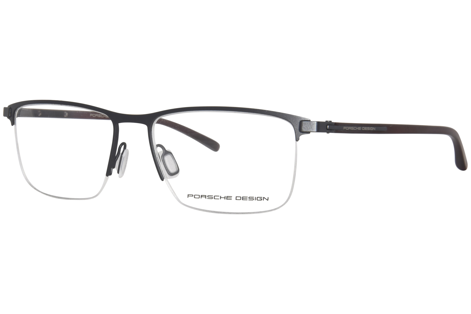 Porsche Design P8371 Eyeglasses Men's Semi Rim Rectangle Shape ...