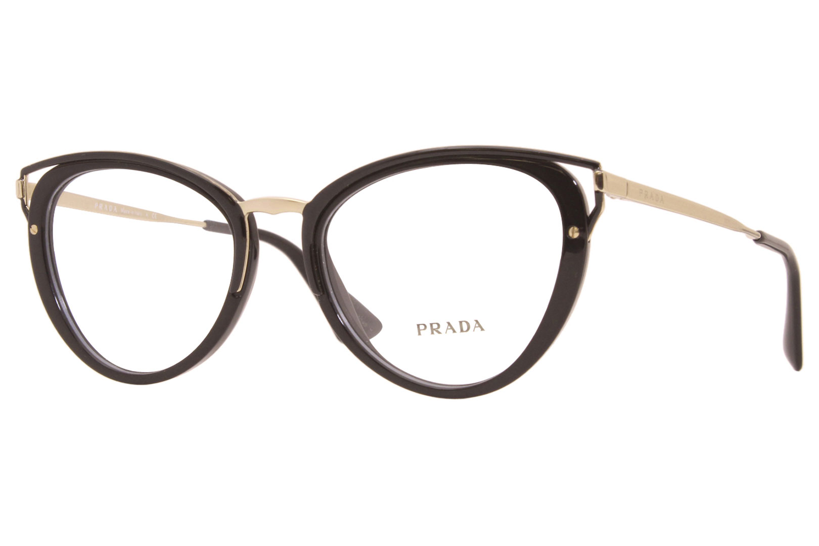 Prada Catwalk PR-53UV Eyeglasses Women's Full Rim Cat Eye Optical Frame ...
