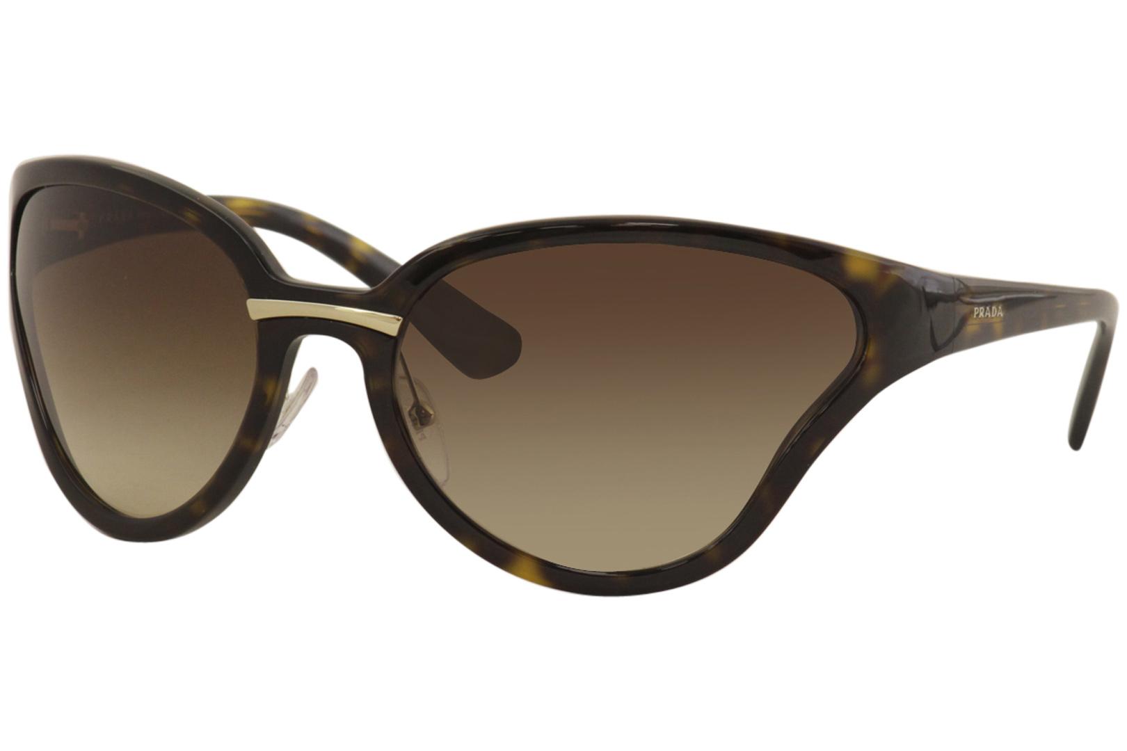 Prada Catwalk Women s SPR22V SPR 22 V 2AU 6S1 Havana Butterfly Sunglasses 68mm