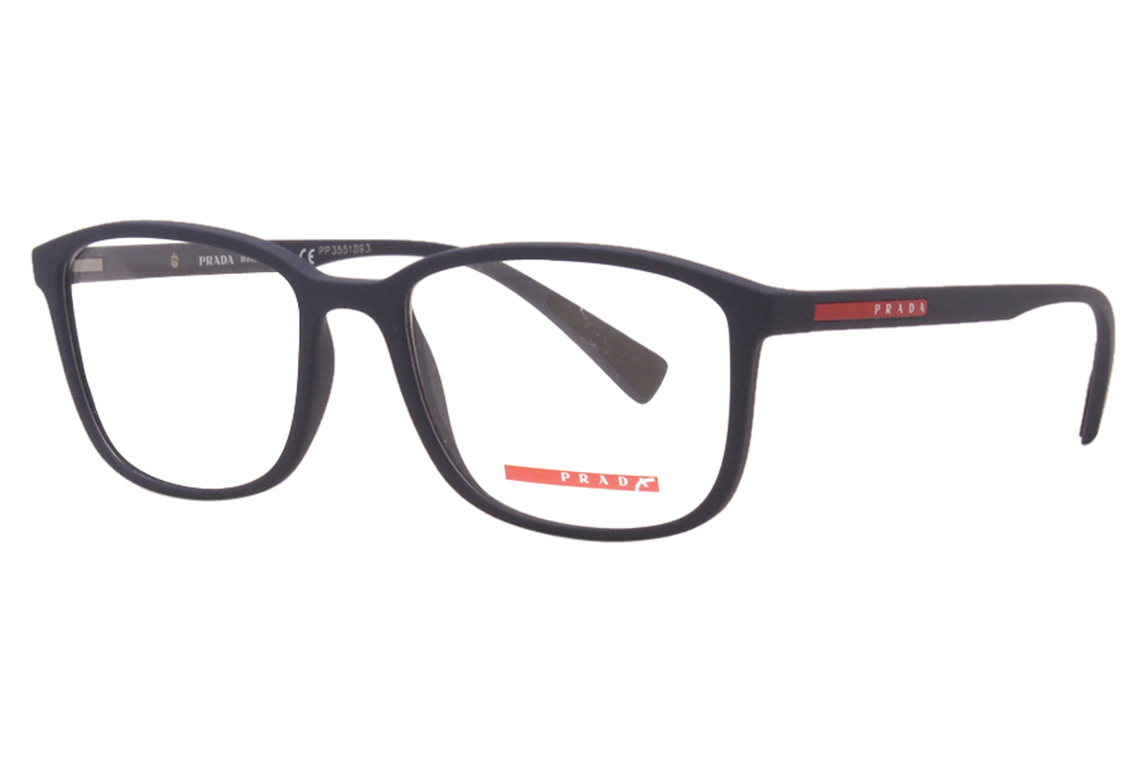 Prada Linea Rossa Eyeglasses Men's VPS-04I TFY-1O1 Blue Rubber 55 