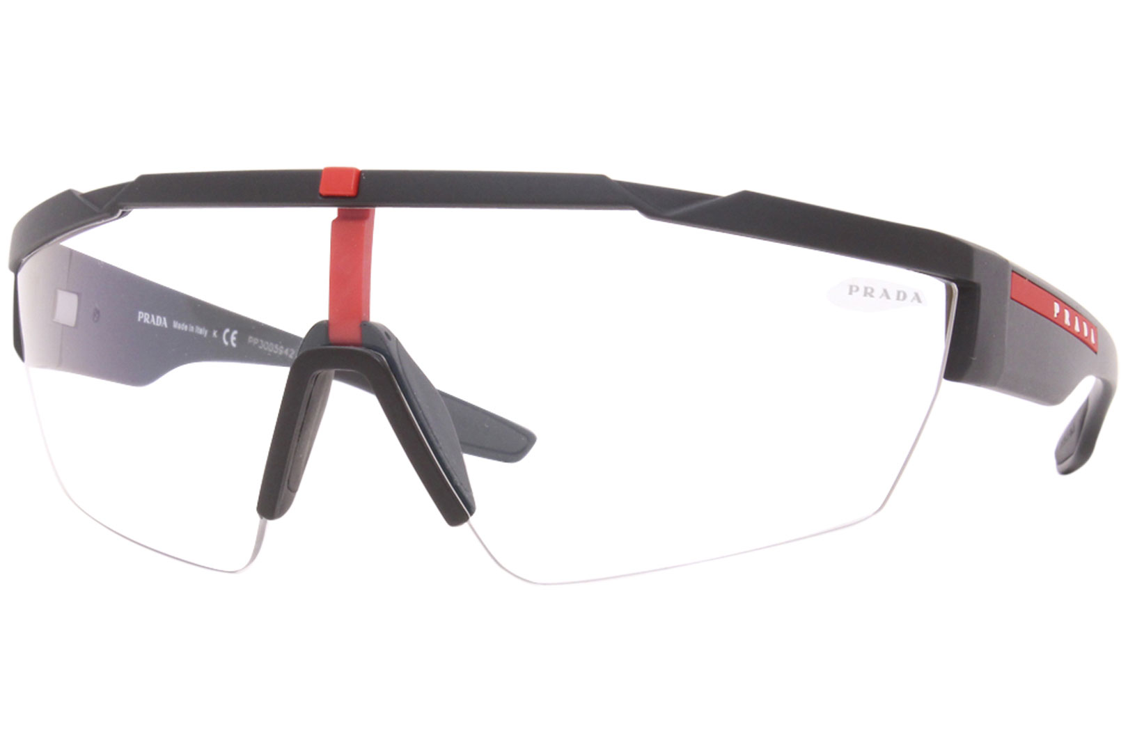 Prada Linea Rossa Sunglasses SPS-03X DG0-09H Black Rubber
