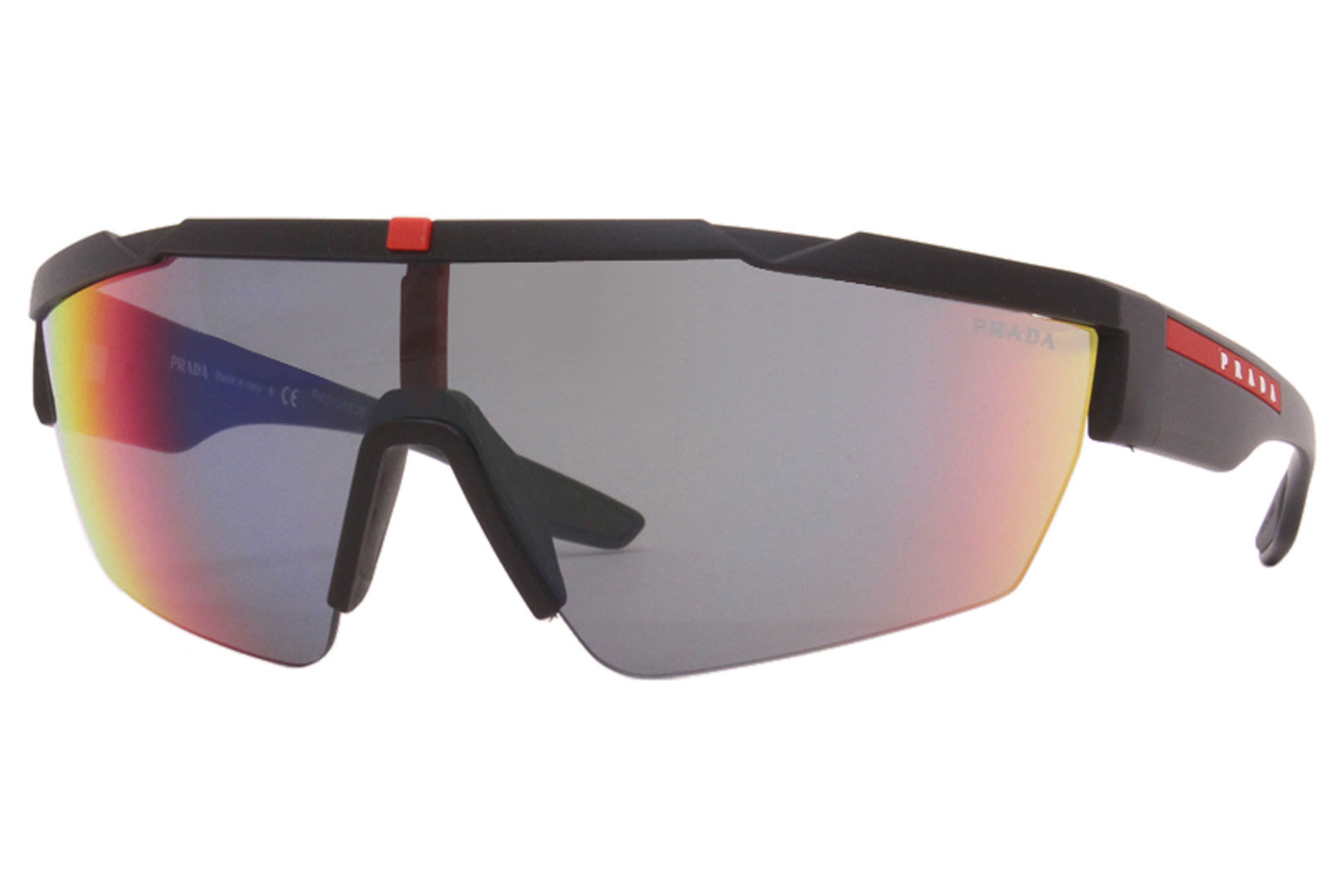 Prada Sunglasses Men's SPS-03X DG0-08F Black Rubber/Dark