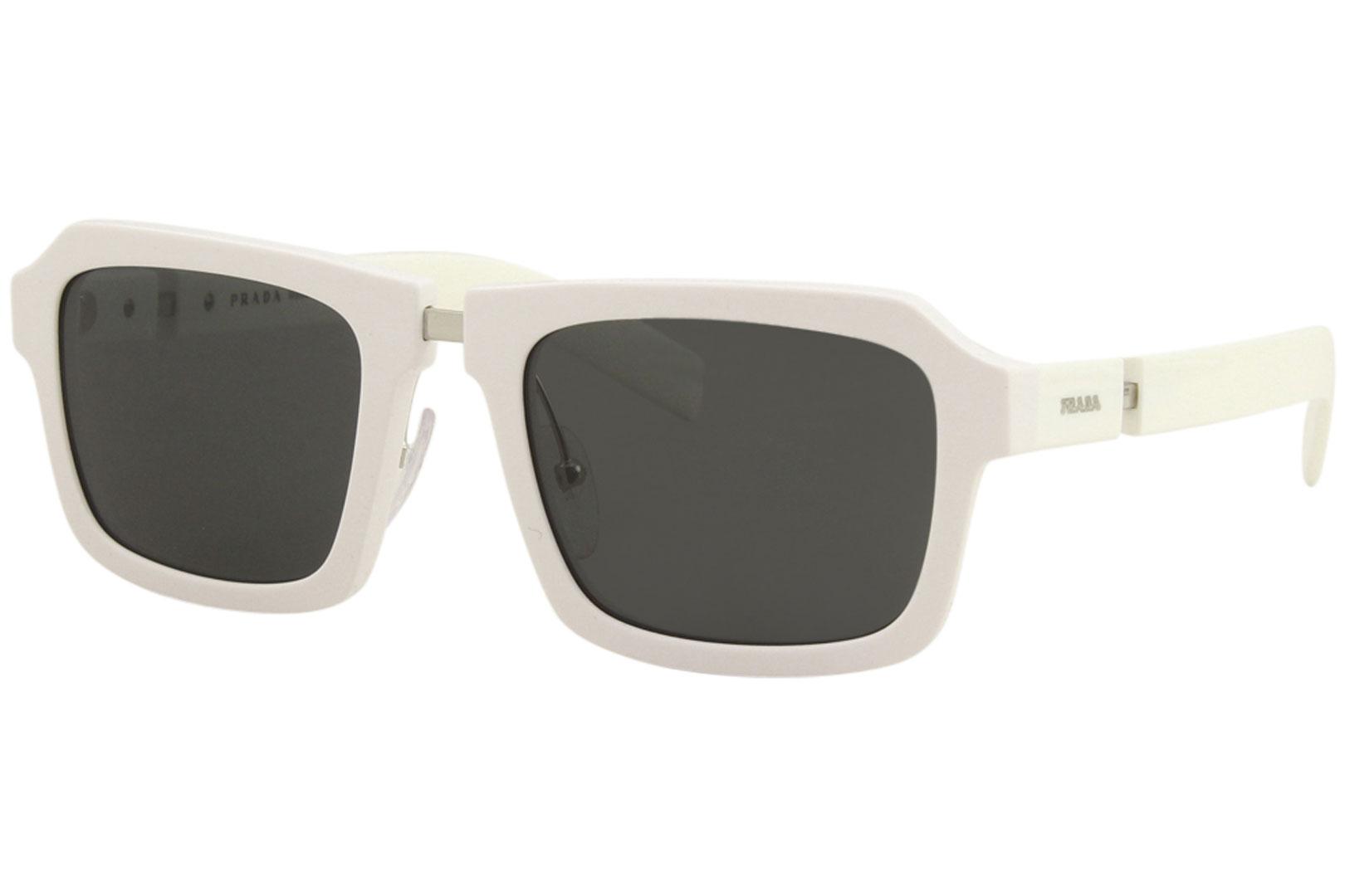 Prada Men's SPR09X SPR/09/X 4AO-5S0 White Square Sunglasses