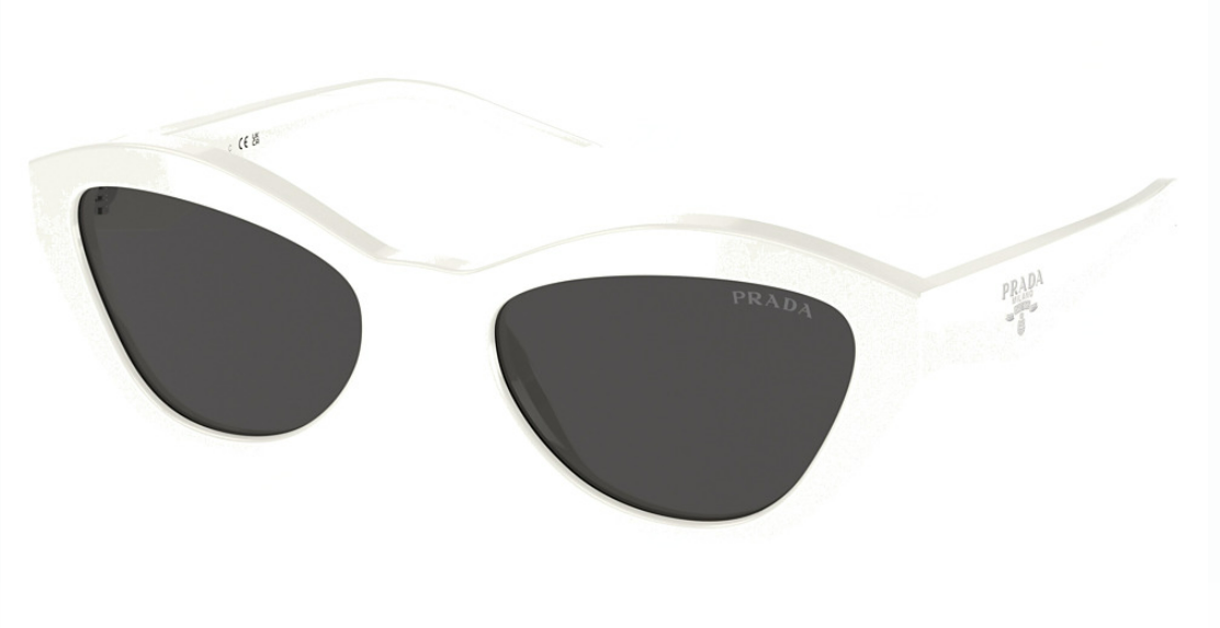 ◆PRADA◆ SPR A02SF 17K08Z 55 SPR A02SF 17K-08Z Prada PR A02SF 17K08Z Sunglasses Women's White/Dark Grey 55