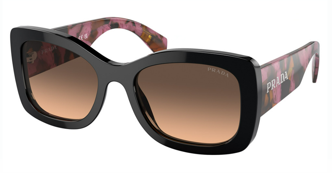 サングラス PRADA Woman Sunglasses Black SPR A08 12O-50C PRADA Sunglasses | Men & Women | 100% Authentic | Black