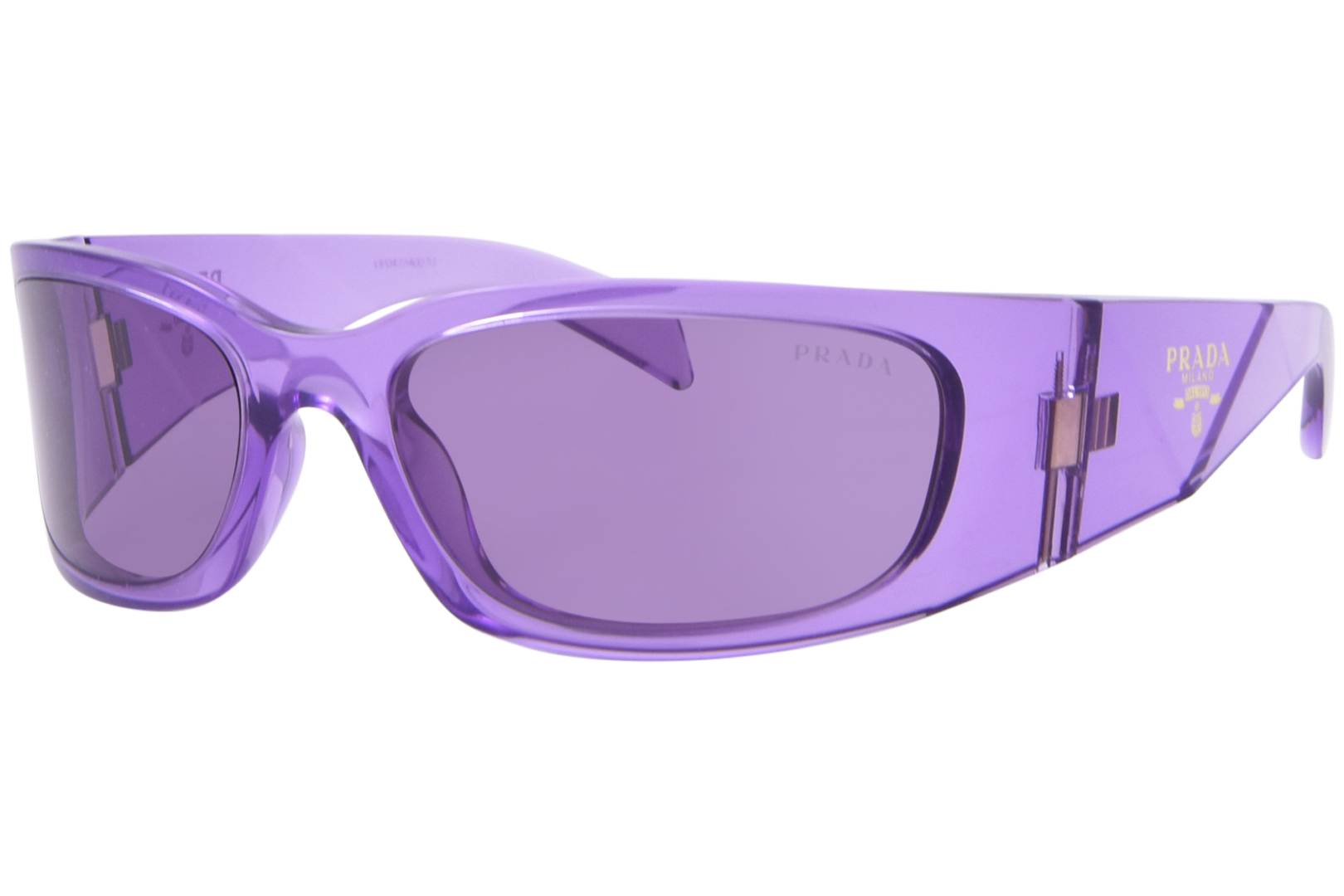 Prada PR A14S 13R30G Sunglasses Women's Transparent Amethyst Prada PR A14S 13R30G Sunglasses Women's Transparent Amethyst