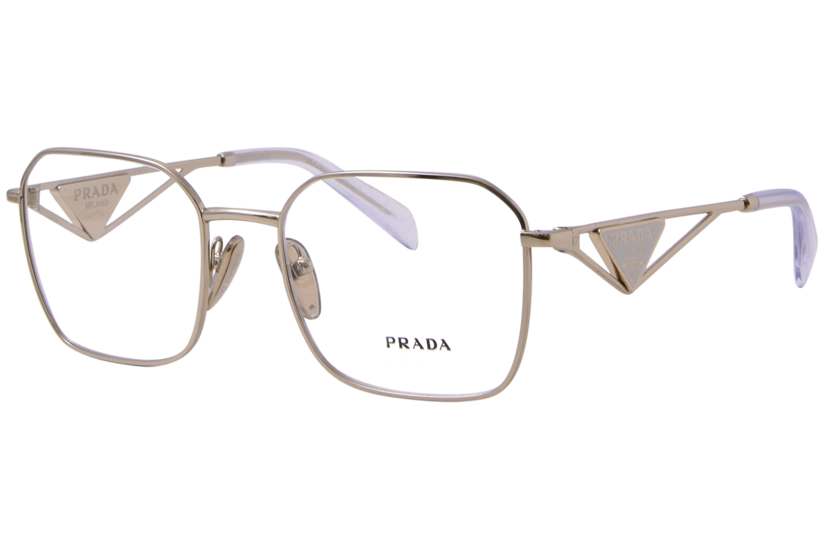 Prada PR A51V ZVN1O1 Eyeglasses Women s Pale Gold Full Rim 53 19 140