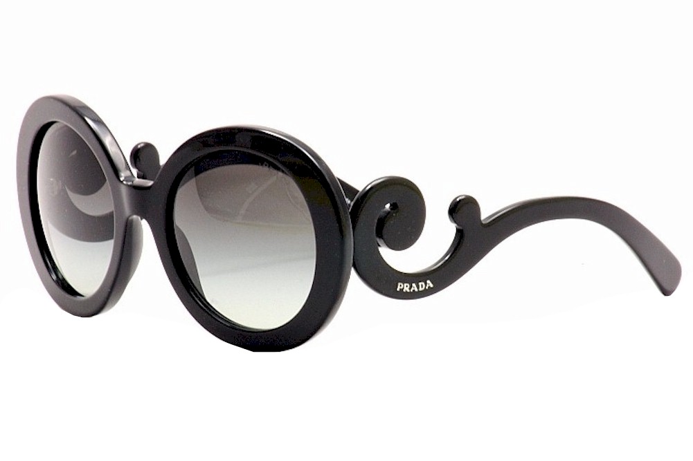 Prada Women's Catwalk Minimal Baroque PR 27NS Round Sunglasses |  