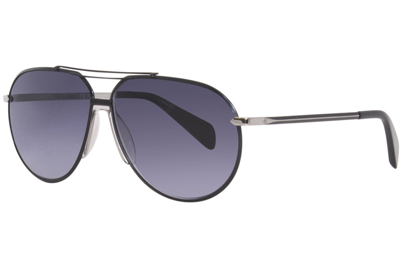 Rag & Bone Sunglasses Men's RNB5008/S Ruthenium-Matte Black