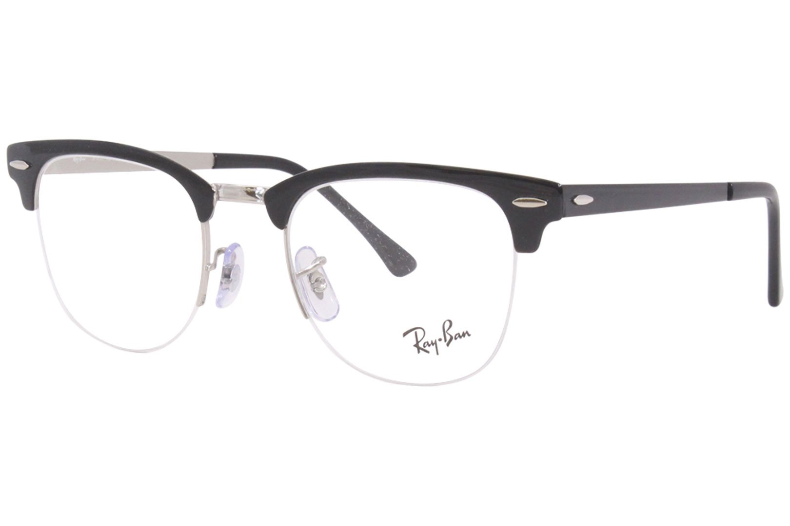 Ray Ban Clubmaster-Metal RB3716-V-M Eyeglasses Frame Men's Semi Rim Square  