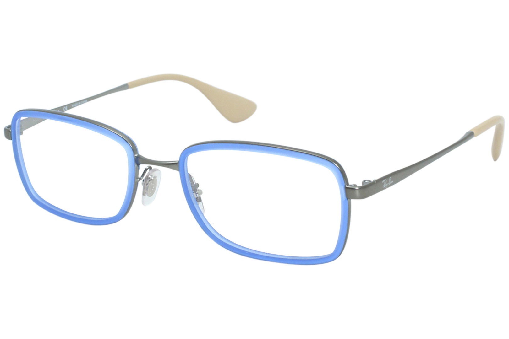 congestie Oude man Wiskundige Ray Ban RB6336 2620 Eyeglasses RayBan Men's Blue/Silver Optical Frame 51mm  | EyeSpecs.com