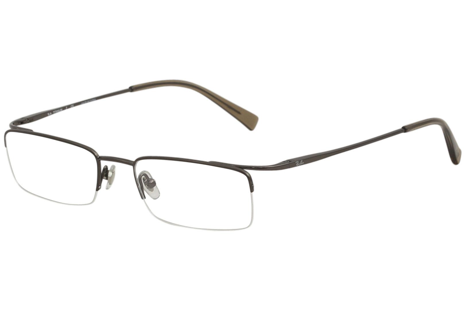Ray Ban Men's Eyeglasses RX8582 RX/8582 RayBan Half Rim Titanium Optical  Frame 