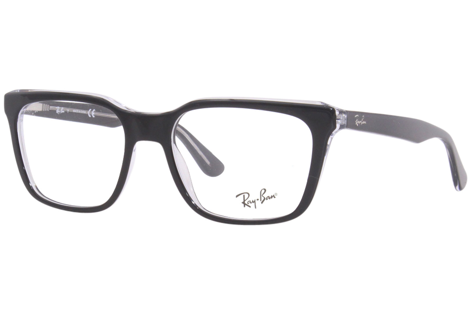 Ray Ban Eyeglasses Frame Men's RB5391 2034 Black/Transparent 53-18-145 ...