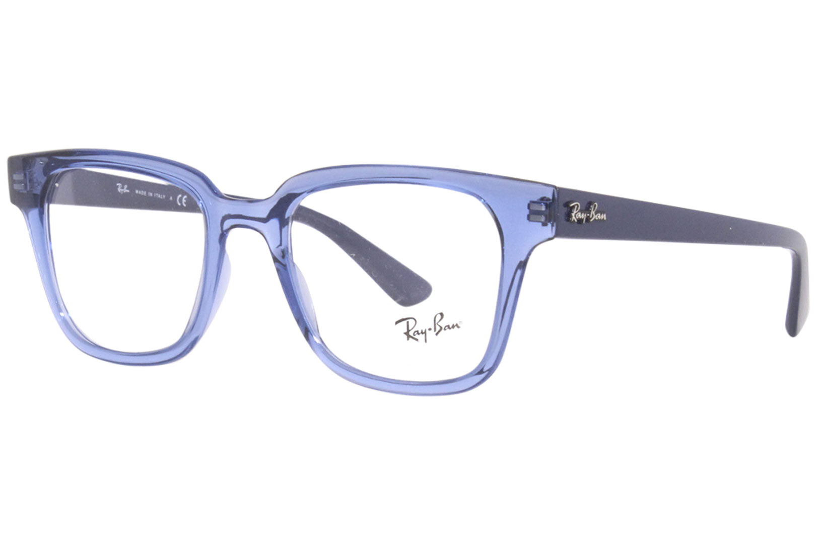 Ray Ban Eyeglasses Frame Men's RX4323-V 5941 Transparent Blue 51-20-150 |  