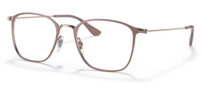 Ray Ban RX6466 2973 Eyeglasses Beige/Copper Full Rim Square