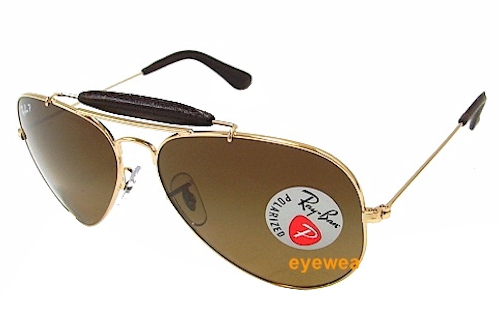 Ray Ban Tech Aviator Craft RB3422Q 3442 9040 LeatherBlack RayBan Sunglasses  58mm 