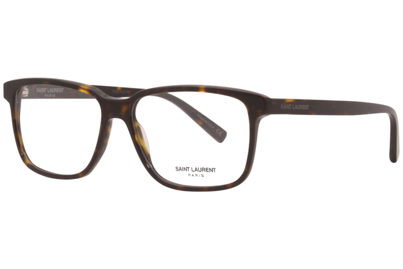 Saint Laurent Eyeglasses Men's SL-458 005 Havana/Silver 58-15-145mm