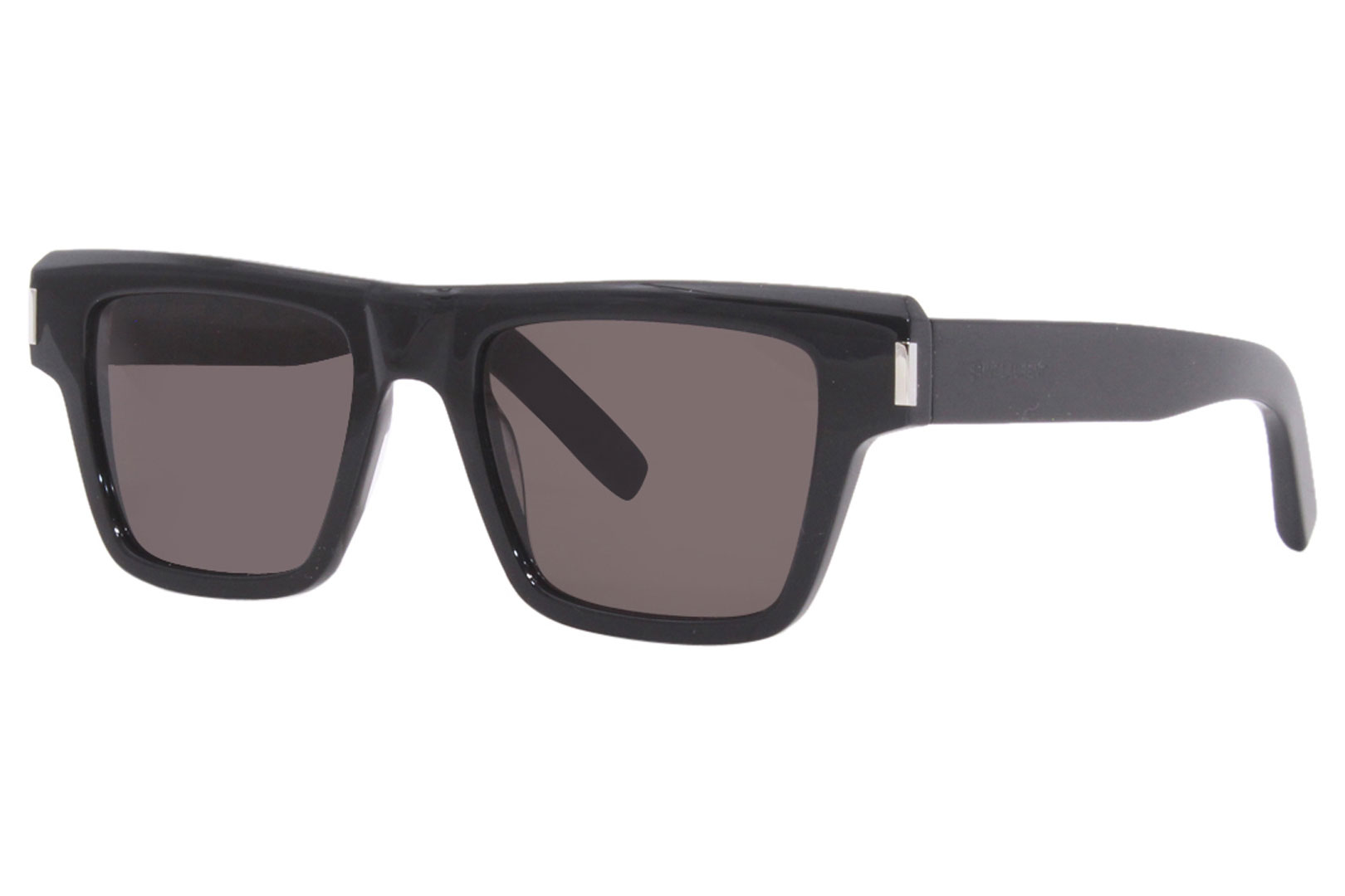 Saint Laurent SL469 001 Sunglasses Men's Black/Black Rectangle Shape 51