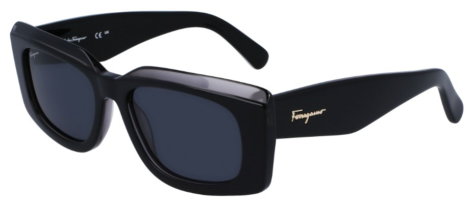 SALVATORE FERRAGAMO 長方形フレムサンクラス SF1079S 022 Salvatore Ferragamo SF1079S 022 Sunglasses Women's Dark Grey